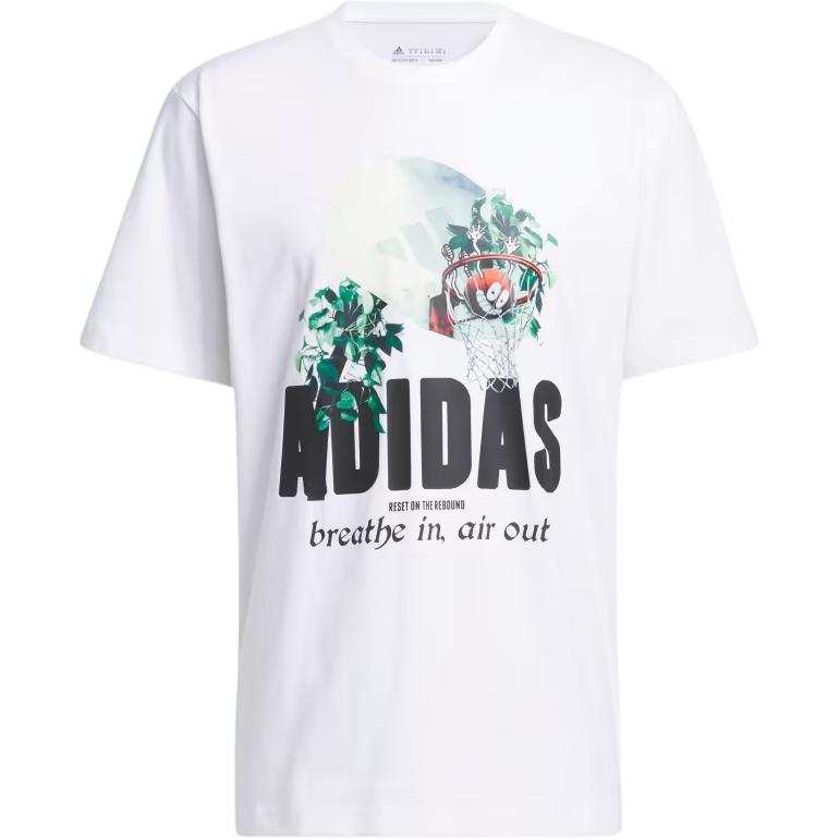 Adidas Adidas Lil Stripe Photoreal Graphic Tee T Shirt Men's White