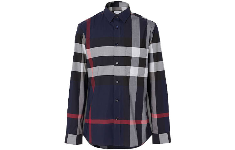Burberry Shirt Men's Marine Blue