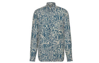 DIOR x X Shawn Shirt Men's Blue