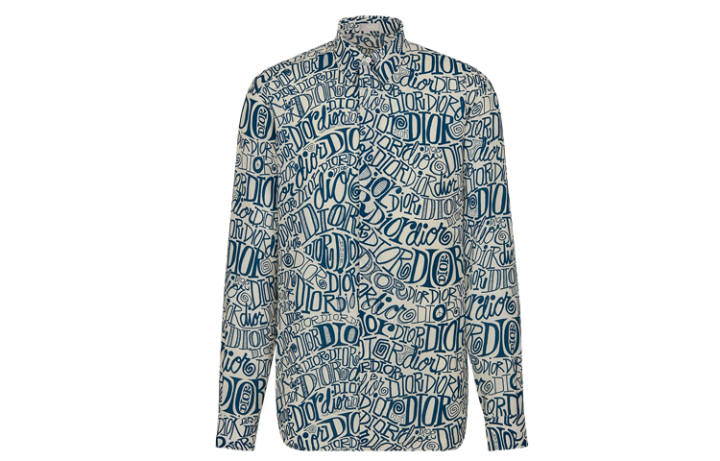 DIOR DIOR x X Shawn Shirt Men's Blue