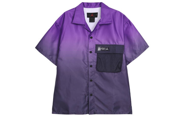 Jordan Jordan ESSENTIALS Shirts Men's Purple Lapel Moderate Other