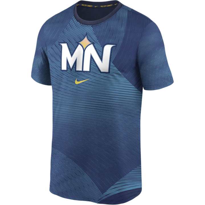 Nike Nike Minnesota Twins City Connect Practice Velocity Men's Nike Dri-FIT Mlb T-Shirt