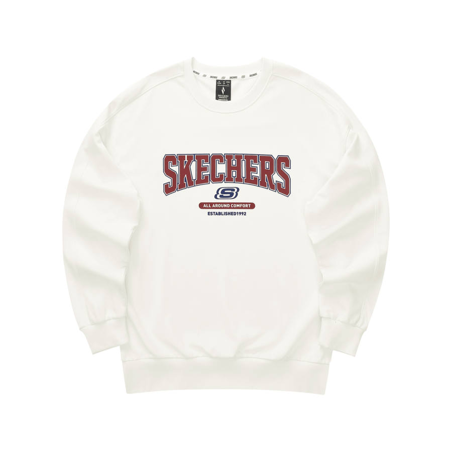Skechers Sportlife Sweatshirt Unisex Marshmallow White