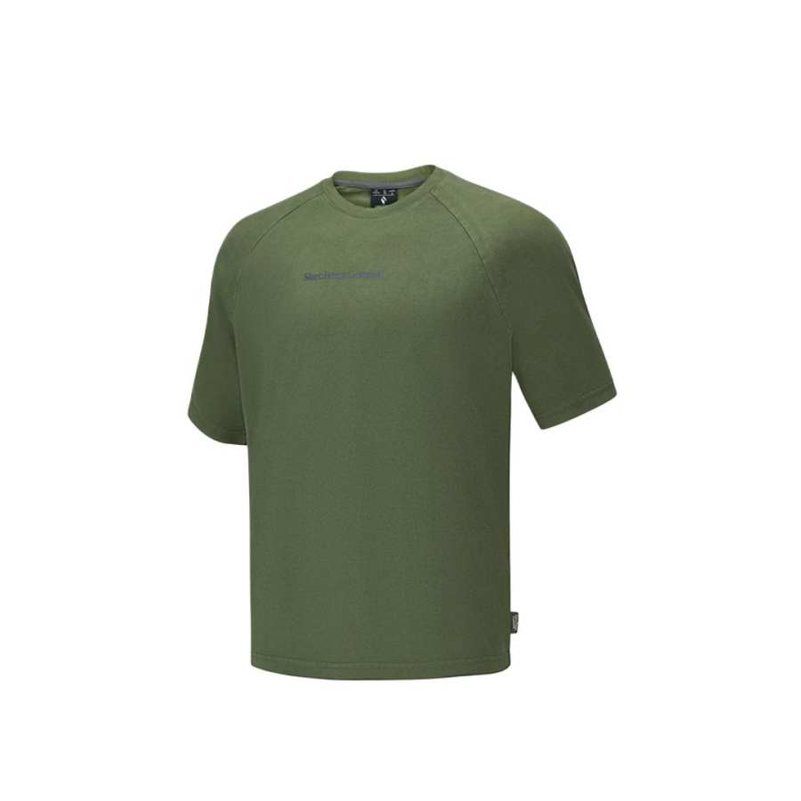 Skechers Wilderness Outdoor Collection T Shirt Unisex Washed Green 05RH