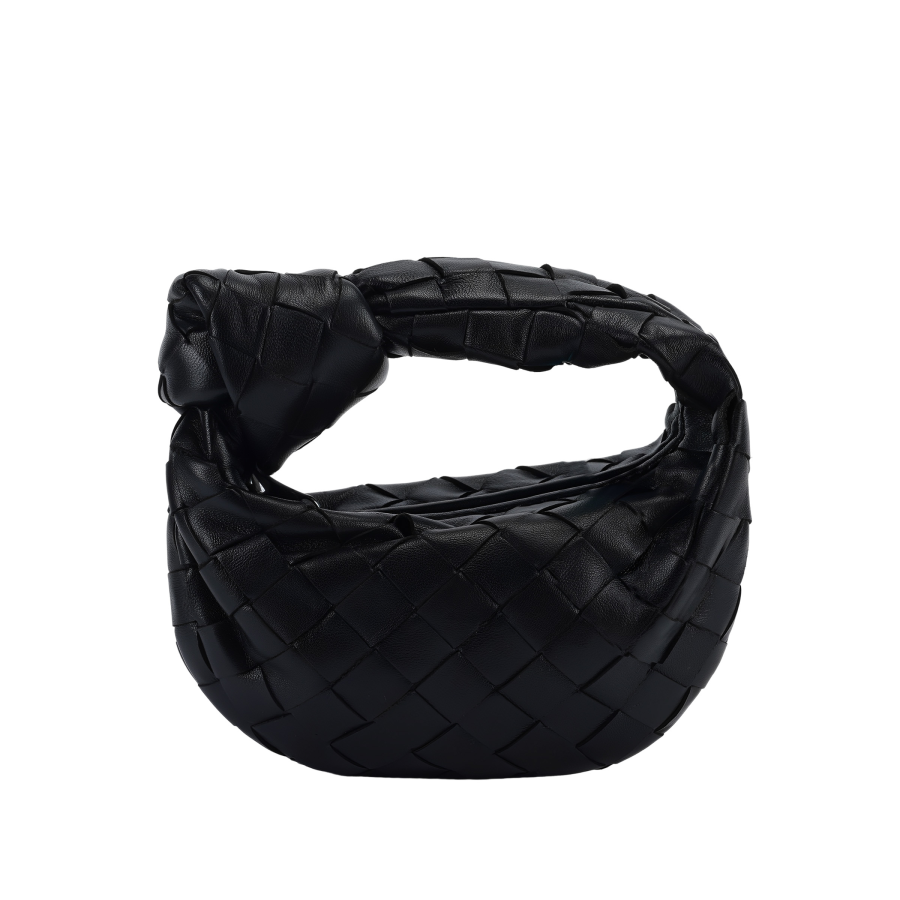 Bottega Veneta Jodie Lambskin Handbag Mini Women's Black
