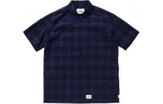 WTAPS Shirts Men's Green Square Collar Moderate Other