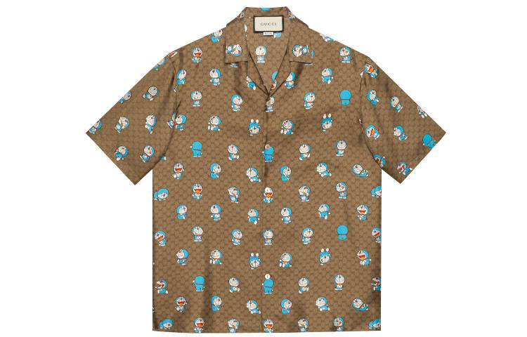 GUCCI 【Previous Season】x Doraemon Gg bowling shirt
