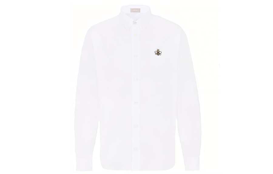 DIOR Quarterly New Products Shirts Men's White Pointed Collar Moderate Other