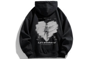 LA'T.WEEKEND Sweatshirts Unisex Hooded Thin Regular