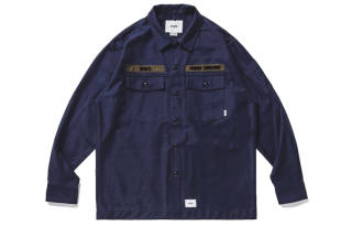 WTAPS Shirts Men's Pointed Collar Moderate Workwear