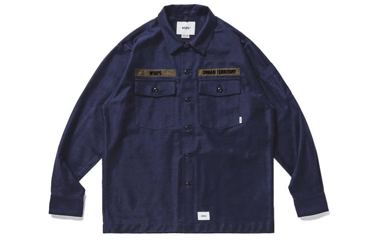 WTAPS WTAPS Shirts Men's Pointed Collar Moderate Workwear