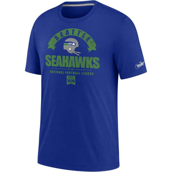 Nike Nike T Shirts Men's Royal Blue Crew Neck Moderate Straight Fit