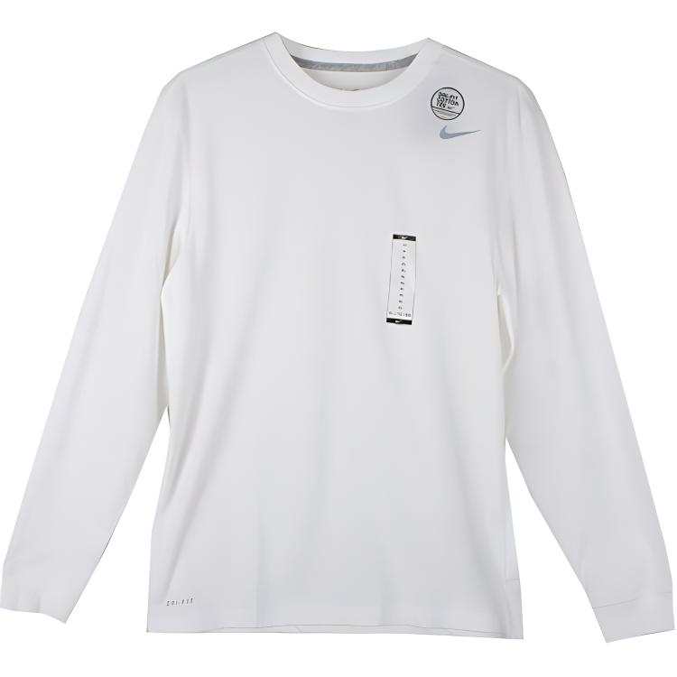 Nike Nike T Shirts Men's White Crew Neck Moderate Straight Fit