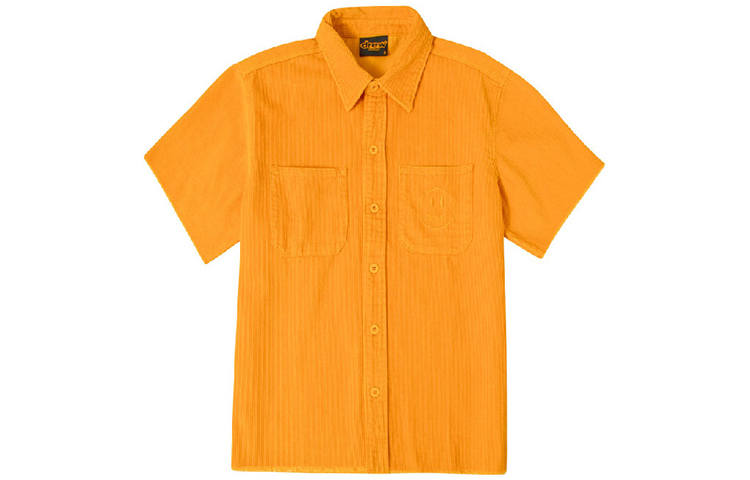 Drew house Smiley Collection Shirts Unisex Yellow Square Collar Moderate Other