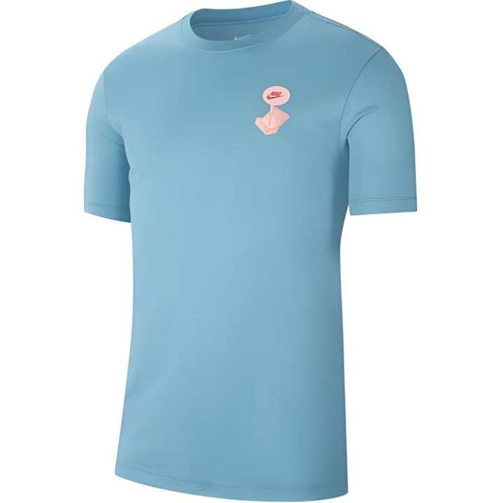 Nike Nike T Shirts Unisex Blue Crew Neck Moderate Straight Fit