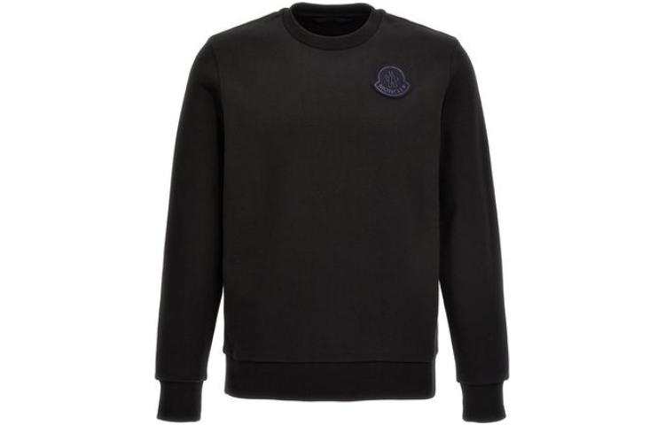 Moncler Moncler Sweatshirts Men's Black Crew Neck Moderate Regular