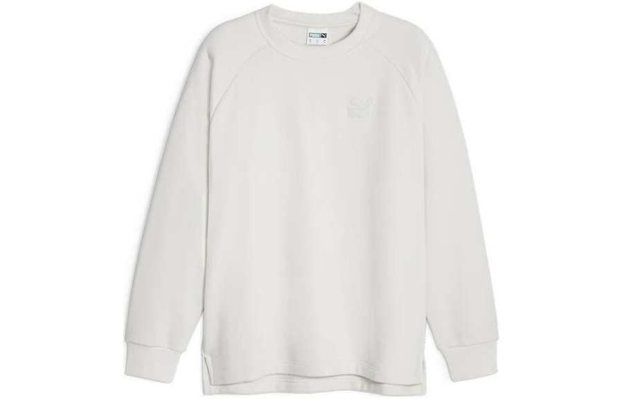 PUMA Sweatshirts Unisex White Crew Neck Moderate Other