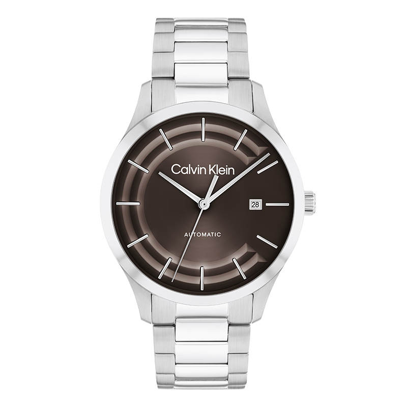 CALVIN KLEIN Knight Wrist Watches Automatic Mechanical Movement Steel Strap 40mm Tan Watch Dial Unisex 30m Waterproof