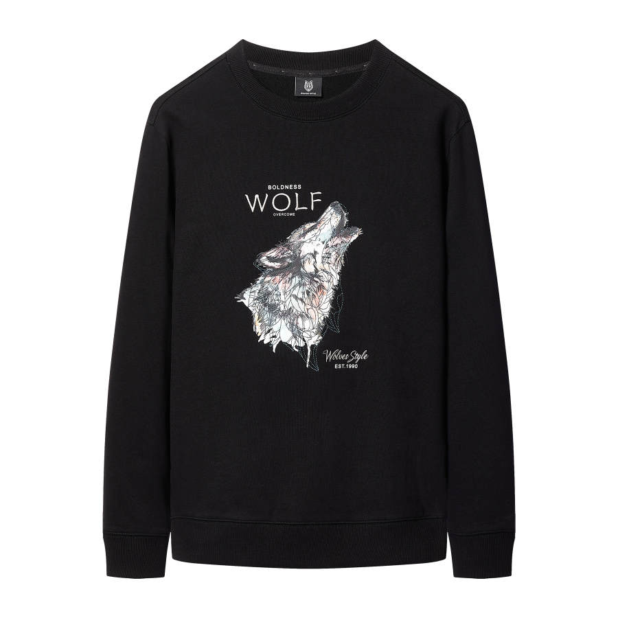 SEPTWOLVES Sweatshirts Men's Crew Neck Moderate Other