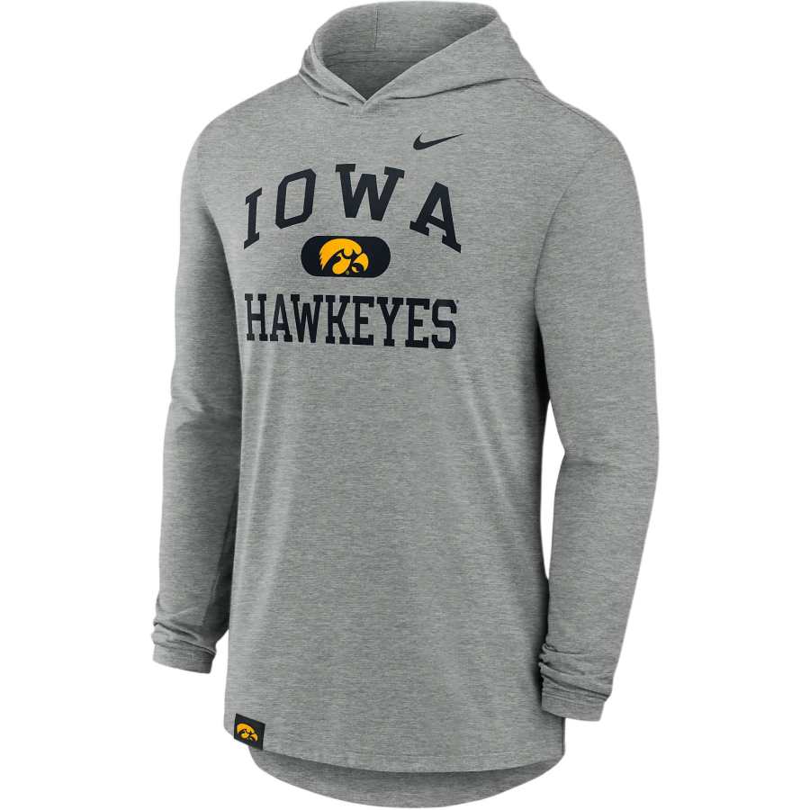 Nike Nike Iowa Hawkeyes Blitz Men's Nike Dri FIT College Long Sleeve Hooded T Shirt