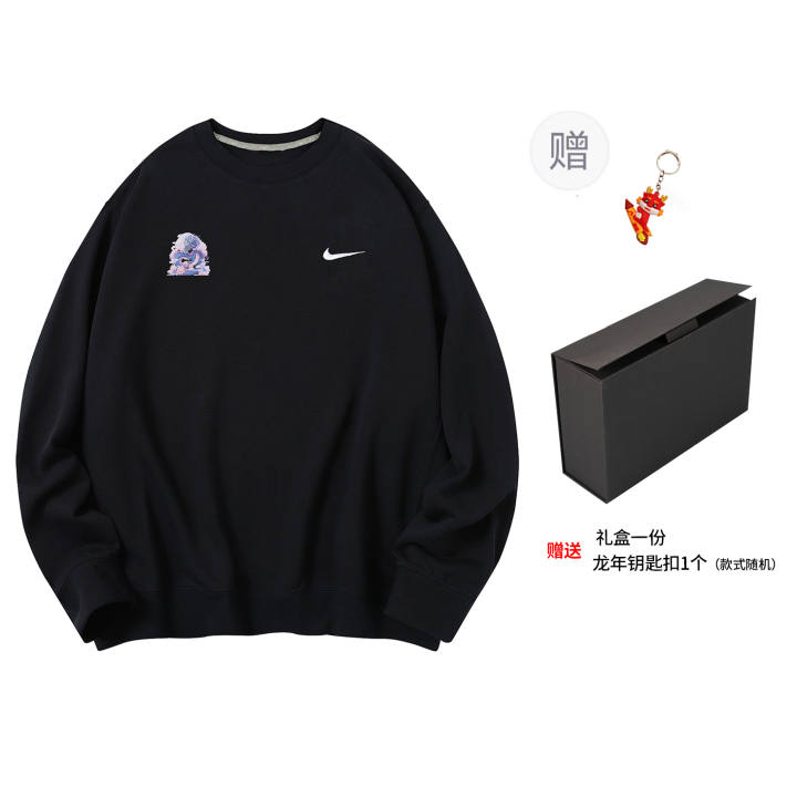 Nike Nike Sweatshirts Unisex Black Crew Neck Thickened Regular