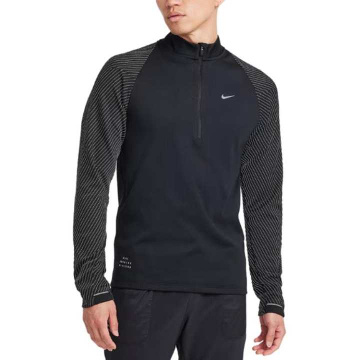 Nike Nike T Shirts Men's Black Stand Collar Moderate