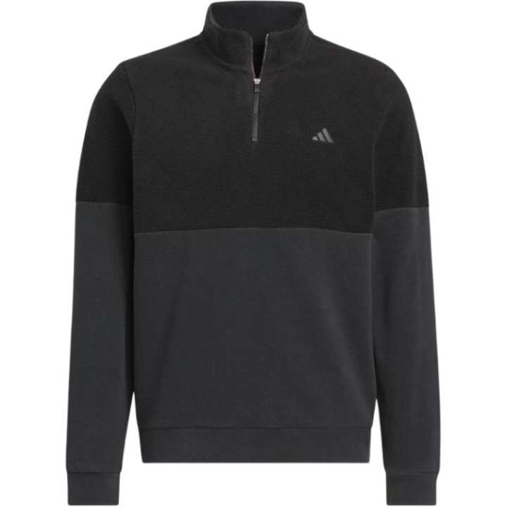 Adidas Adidas Sweatshirts Men's Black Stand Collar Moderate Regular