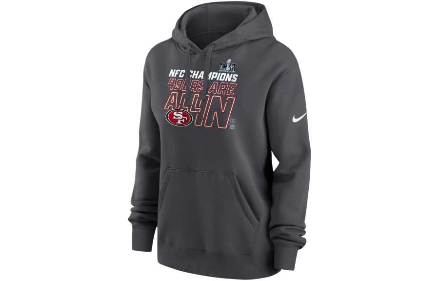 Nike Nike San Francisco 49ers 2023 NFC Champions Trophy Sweatshirt Men's Gray Black