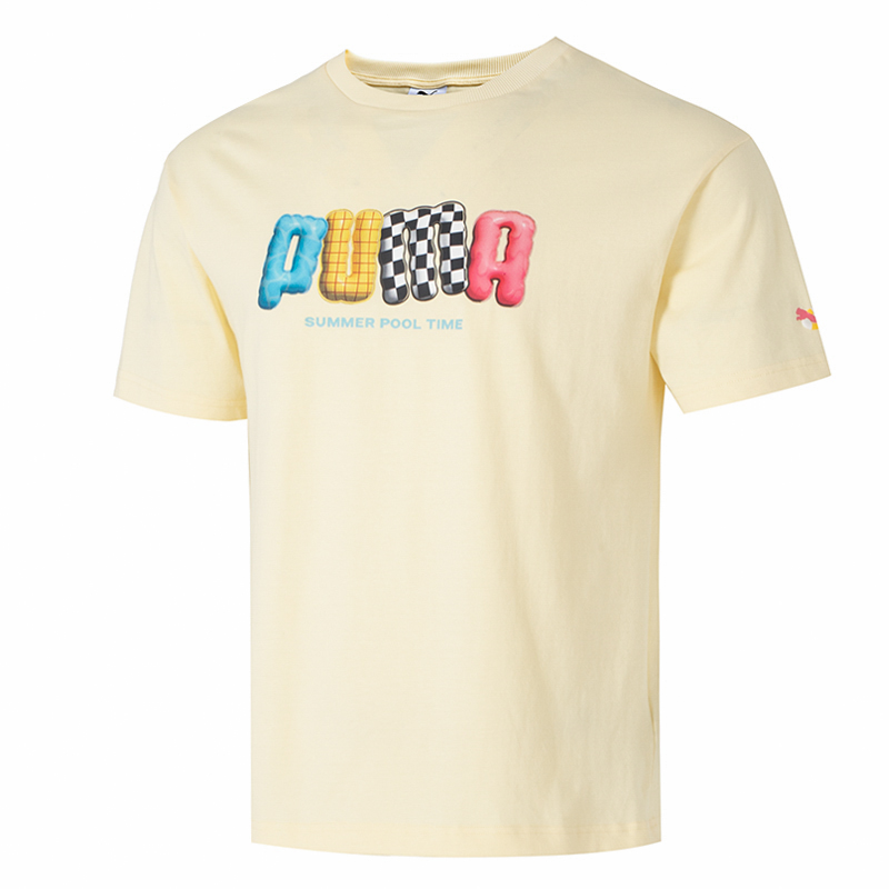 PUMA Sports Life Collection T Shirt Men's Light Yellow