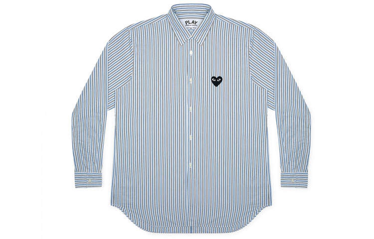 CDG Play Shirts Men's Blue Moderate Shirt