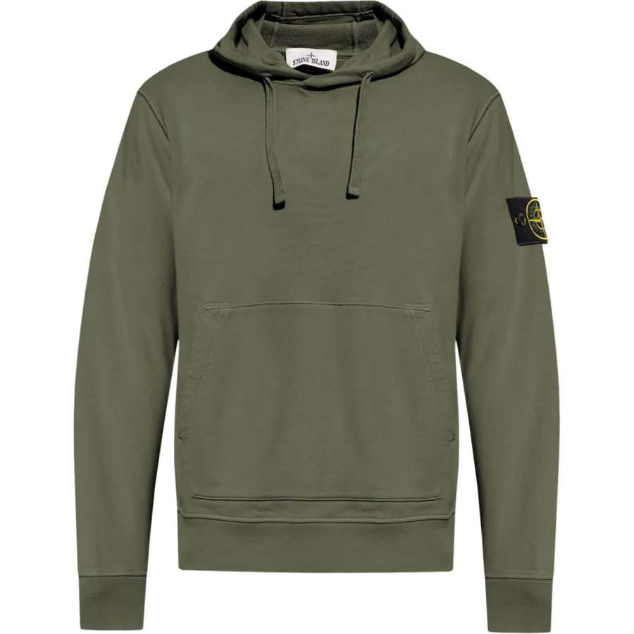 STONE ISLAND Fleece Garment Dyed Hoodie