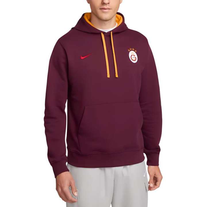 Nike Nike Galatasaray Club Fleece Pullover Hoodie Sweatshirt Men's Night Chestnut