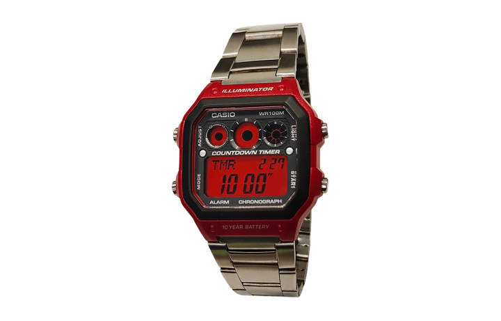 CASIO CASIO Custom Collection Quartz Movement Stainless Steel Strap Watch Men's Watches Black Dial