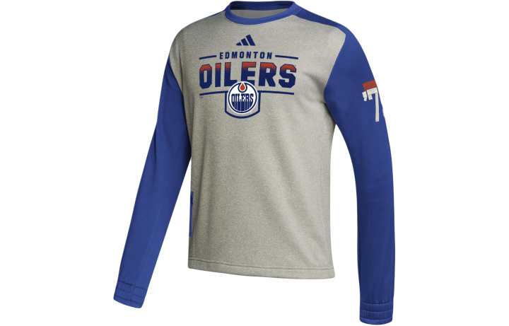 Adidas Adidas Oilers Team Issue Crew Sweatshirt Men's Royal Blue