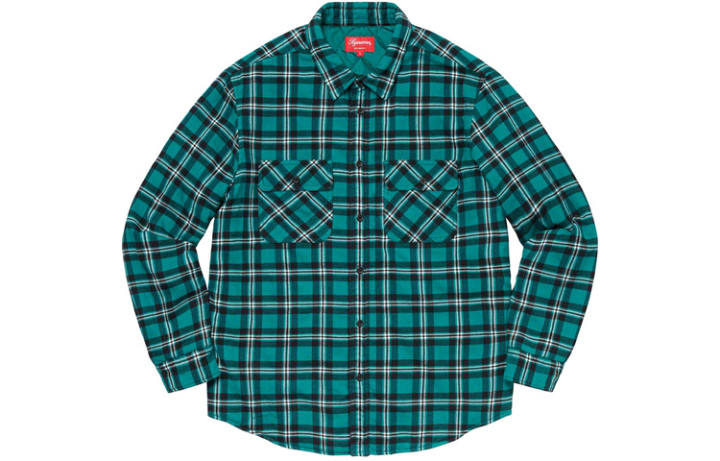 Supreme Supreme Arc Logo Quilted Flannel Shirt