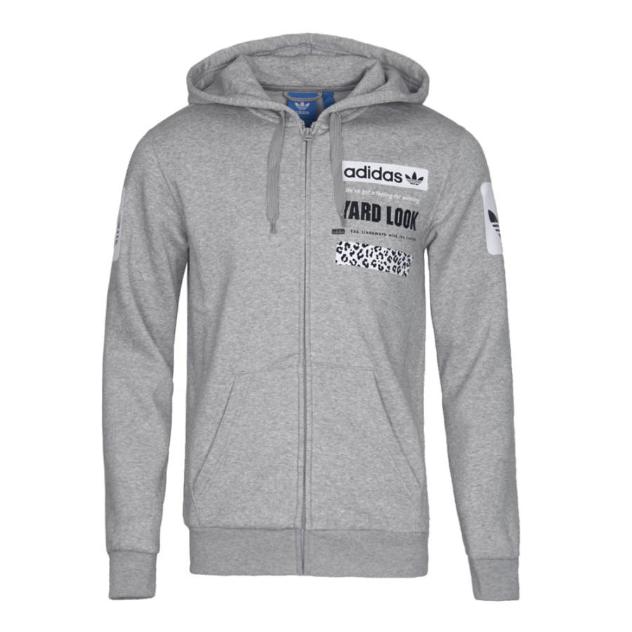 Adidas Originals STREET GRAPH FZ Sweatshirt Men's Gray