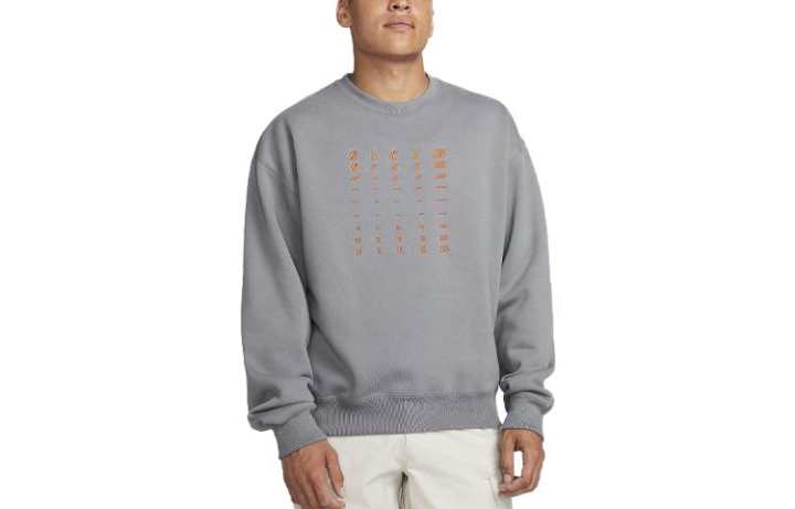 Nike Nike Sweatshirts Men's Gray Crew Neck Moderate Regular