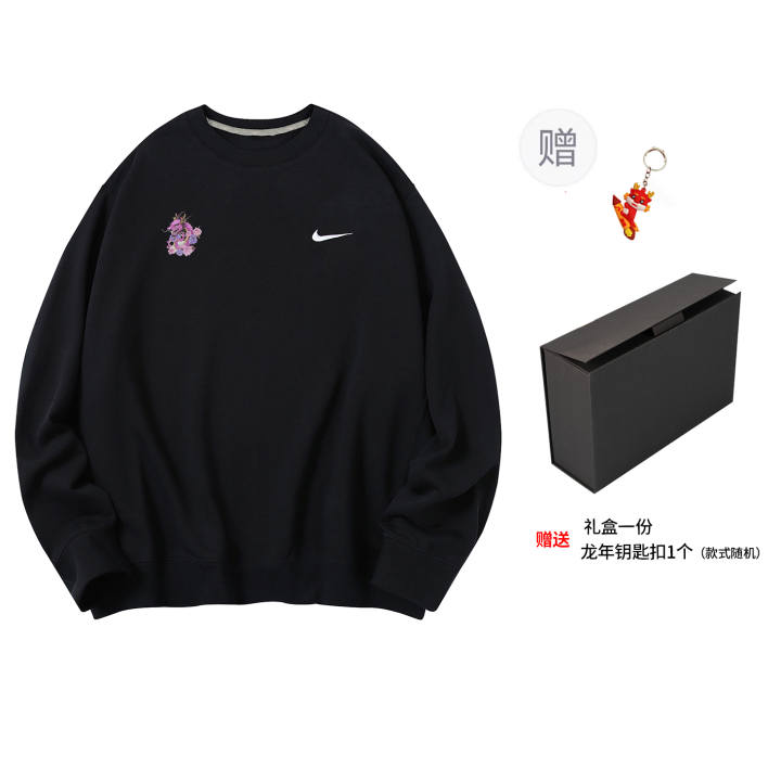 Nike Nike Sweatshirts Unisex Black Crew Neck Thickened Regular