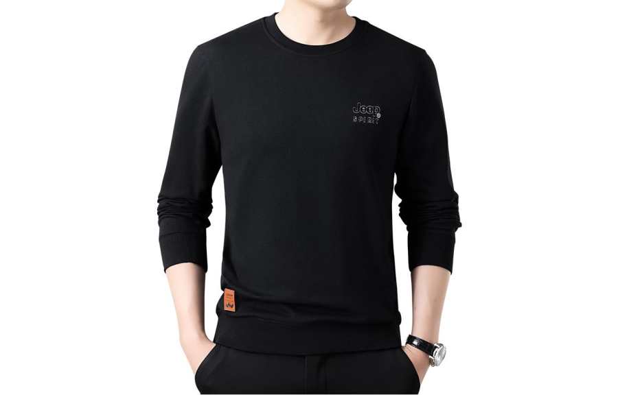 JEEP SPIRIT Sweatshirts Men's Crew Neck Moderate Regular