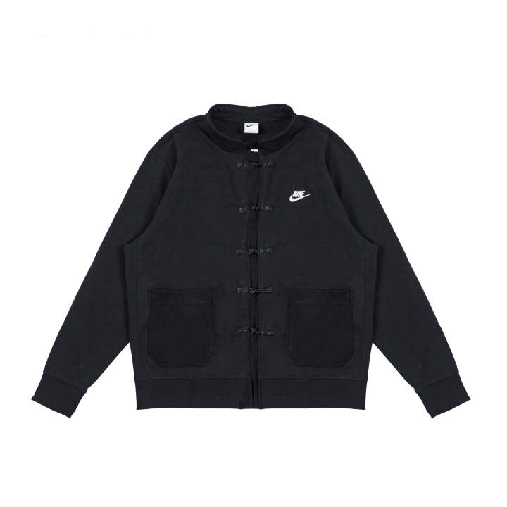 Nike Nike Sweatshirts Unisex Black Stand Collar Moderate Cardigan