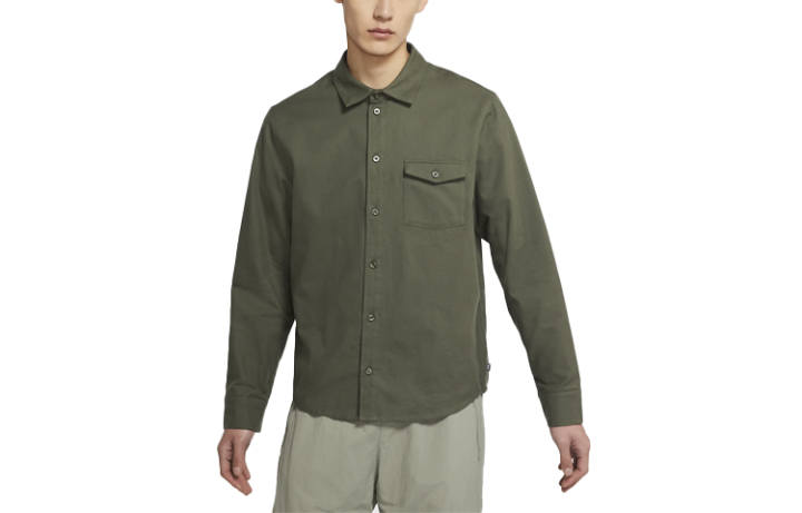 Nike Nike Shirts Men's Army Green Lapel Moderate Other