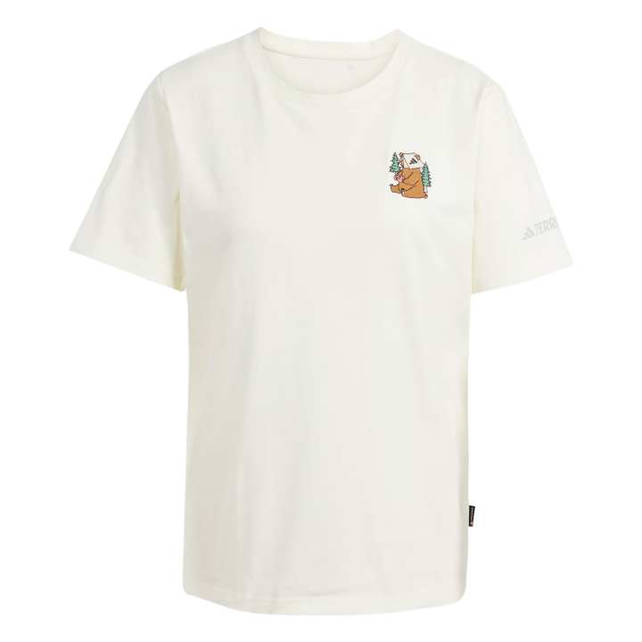 Adidas Adidas Terre POLYGIENE GRAPHIC T Shirt Unisex Ivory White