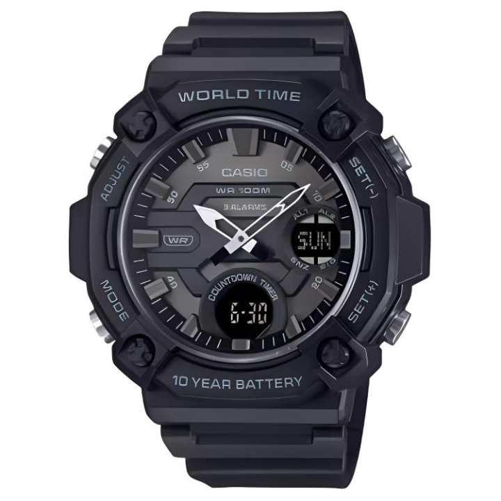 CASIO CASIO Standard Collection Quartz Movement Resin Strap Watch Men's Watches Gray Dial