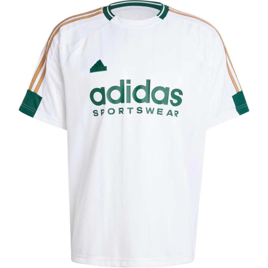 Adidas Adidas T Shirts Men's Green Crew Neck Moderate Straight Fit