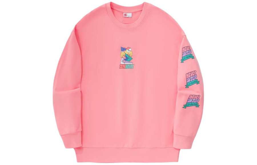 Li-Ning Li Ning x Pablo Ientile Sweatshirt Unisex Peach Rouge Pink