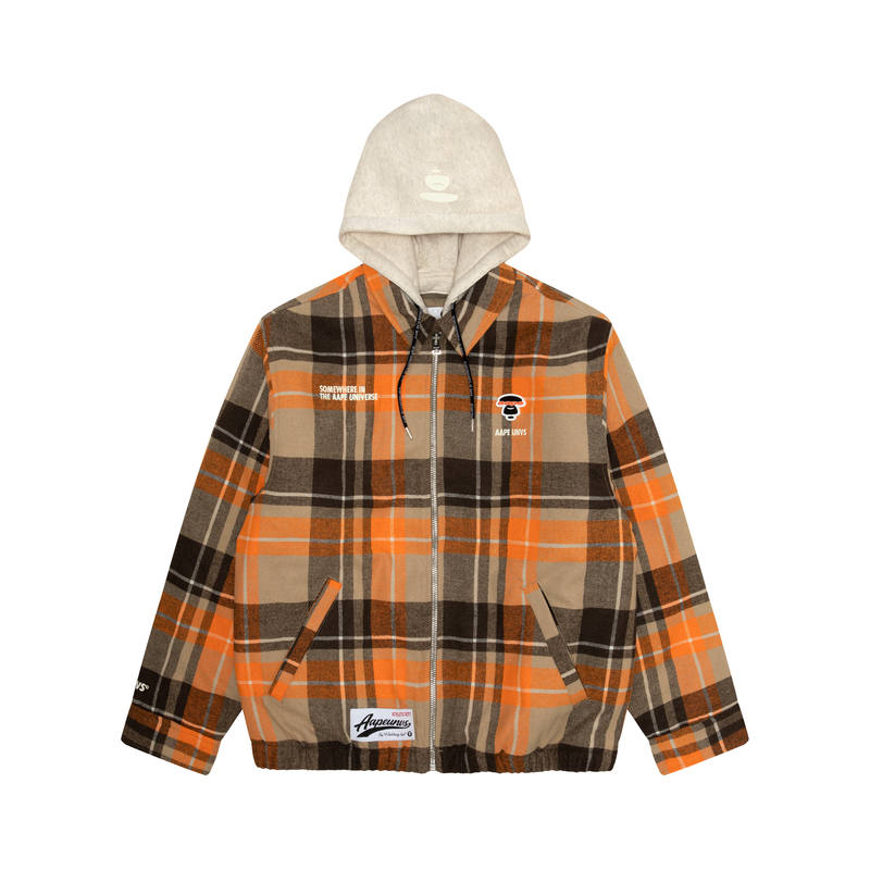 Aape Aape Plaid check Hooded Jacket