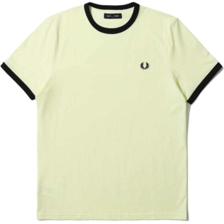 FRED PERRY FRED PERRY T Shirt Men's Yellow Cream