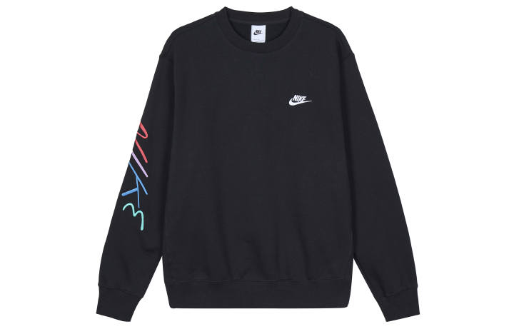 Nike Nike Sweatshirts Men's Black Crew Neck Moderate Regular
