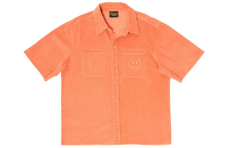 Drew house Smiley Collection Shirts Unisex Orange Square Collar Moderate Other