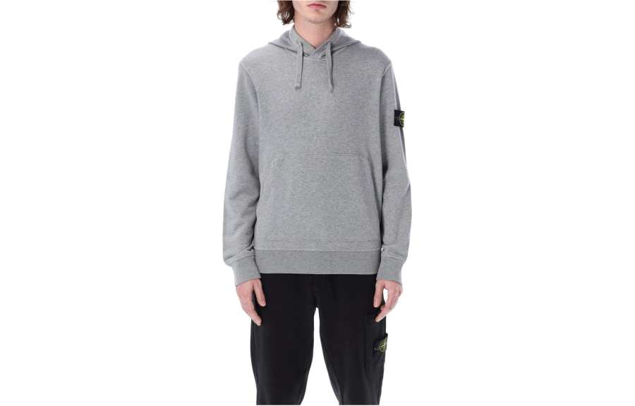 STONE ISLAND STONE ISLAND Logo Patch Drawstring Hoodie